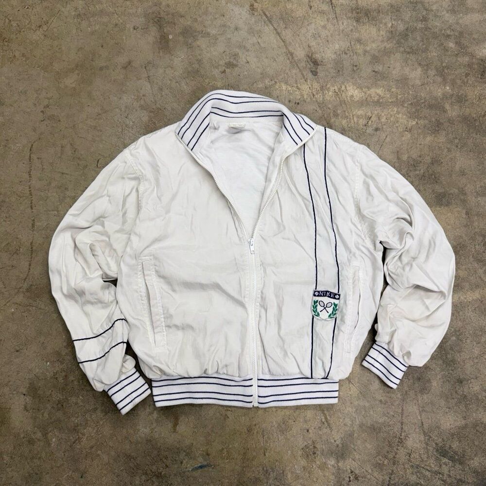 RARE Mens vintage 80s Nike tennis John McEnroe checker tag windbreaker jacket